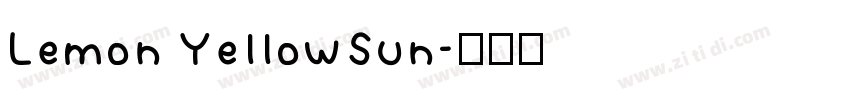 Lemon YellowSun字体转换